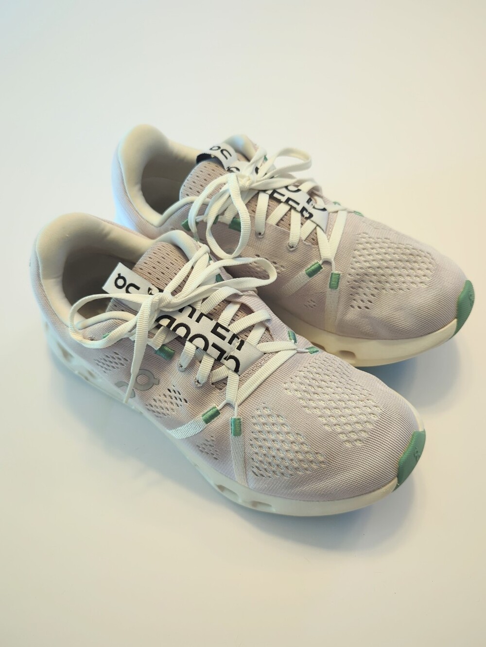 On Running Cloudsurfer CloudTec Running Shoes Sneakers Size 9 Pearl Ivory GUC - Picture 7 of 10